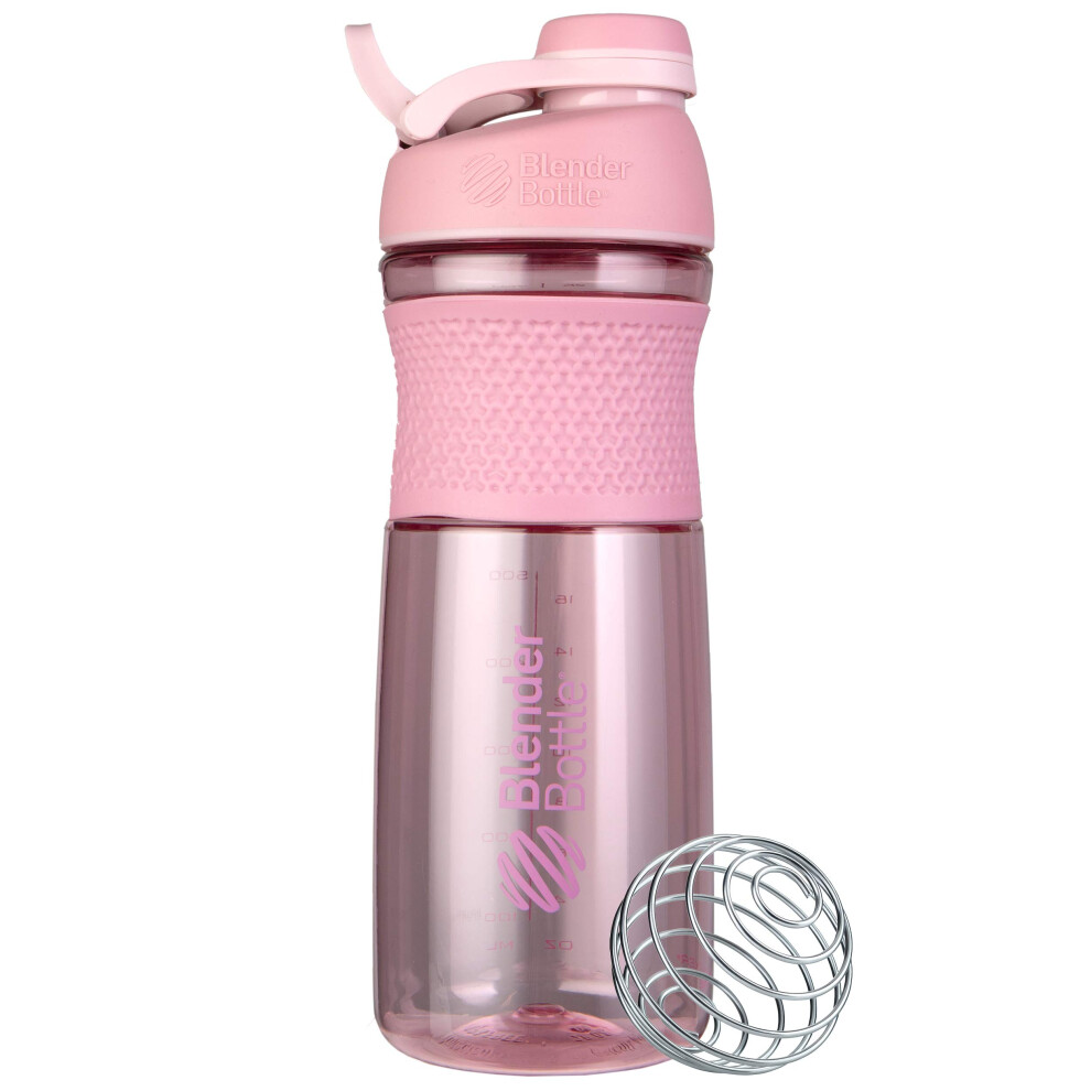 Blenderbottle Sportmixer Shaker Bottle Perfect For Protein Shakes And Pre Workout 28Ounce Rose