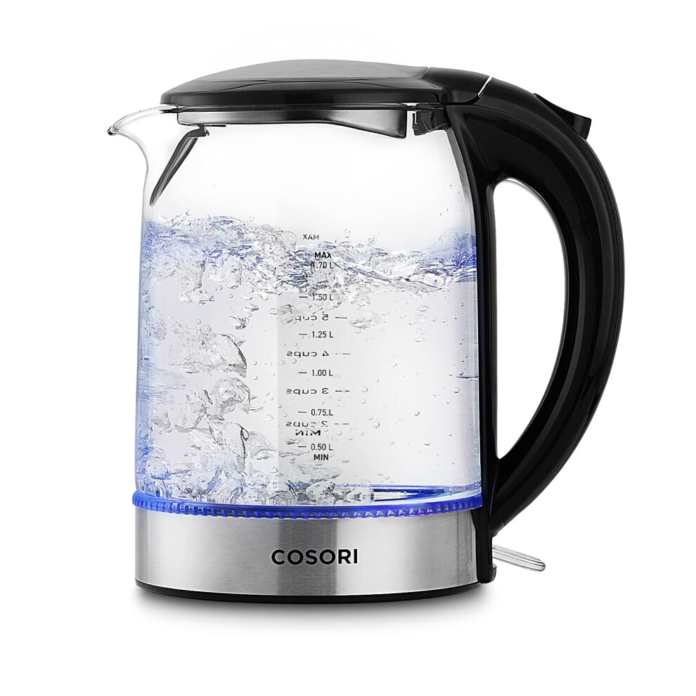 COSORI SpeedBoil Electric Tea Kettle  17L Hot Water Kettle BPA Free 1500W Auto ShutOff  BoilDry Protection  LED Indicator