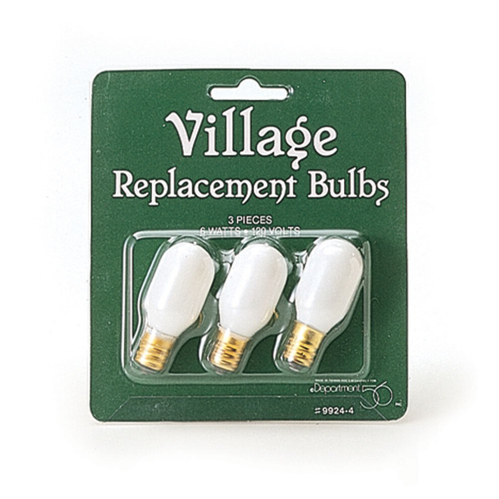 Replacement bulbs  set of 3 by Department 56