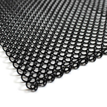 Midwest Hearth Fireplace Mesh Screen Curtain 35 High Two 24 Wide Panels Made in USA Black