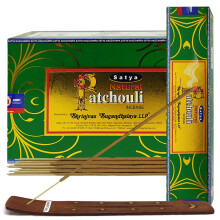 Bβtons d'encens Patchouli naturels et porte-bβtons d'encens, lot d'encens Insense Satya