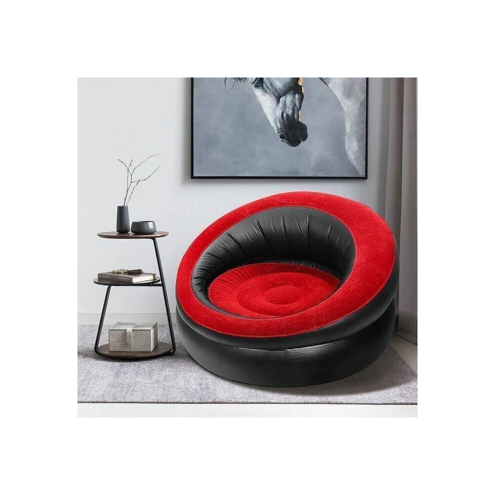 MantraRaj Quick Inflate Gaming Chair, Suitable as Outdoor Furniture, Comfortable Single Inflatable Sofa