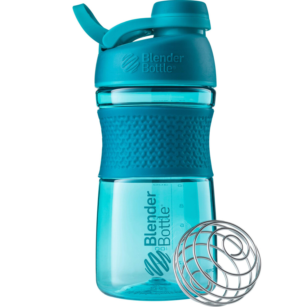 Blenderbottle Sportmixer Shaker Bottle Perfect For Protein Shakes And Pre Workout, 20-Ounce, Teal