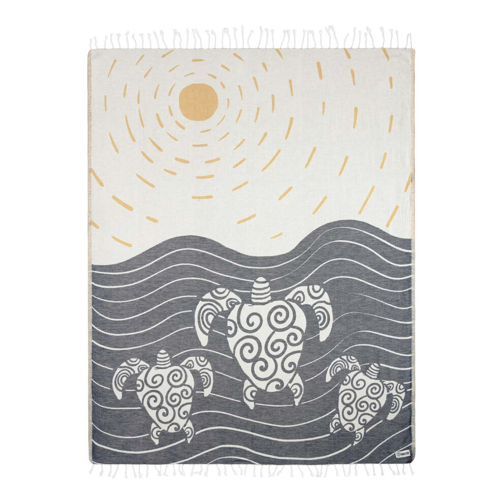 Sand Cloud Turkish Beach Towel  Sand Free  100 Organic Turkish Cotton Yarn  Quick Dry Towel for Beach  Picnic Blanket or Thr