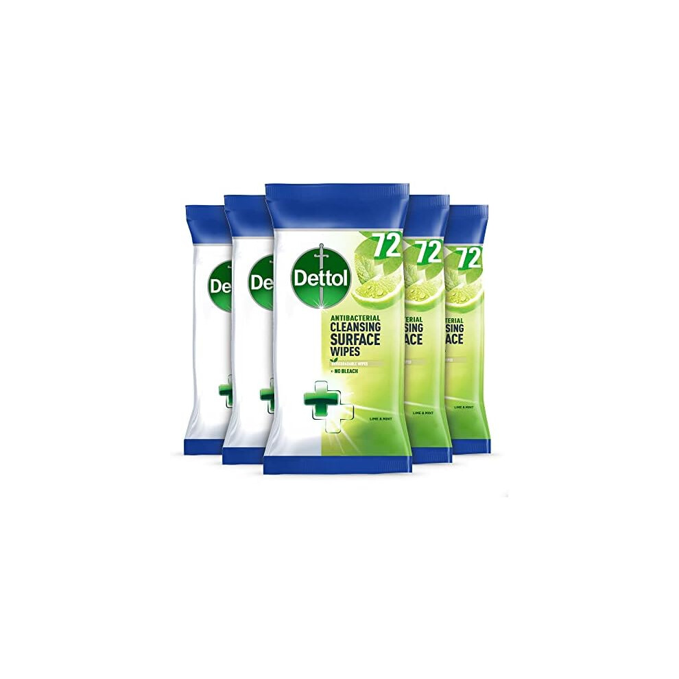 Dettol Antibacterial Surface Cleaning Disinfectant Wipes,360 Wipes