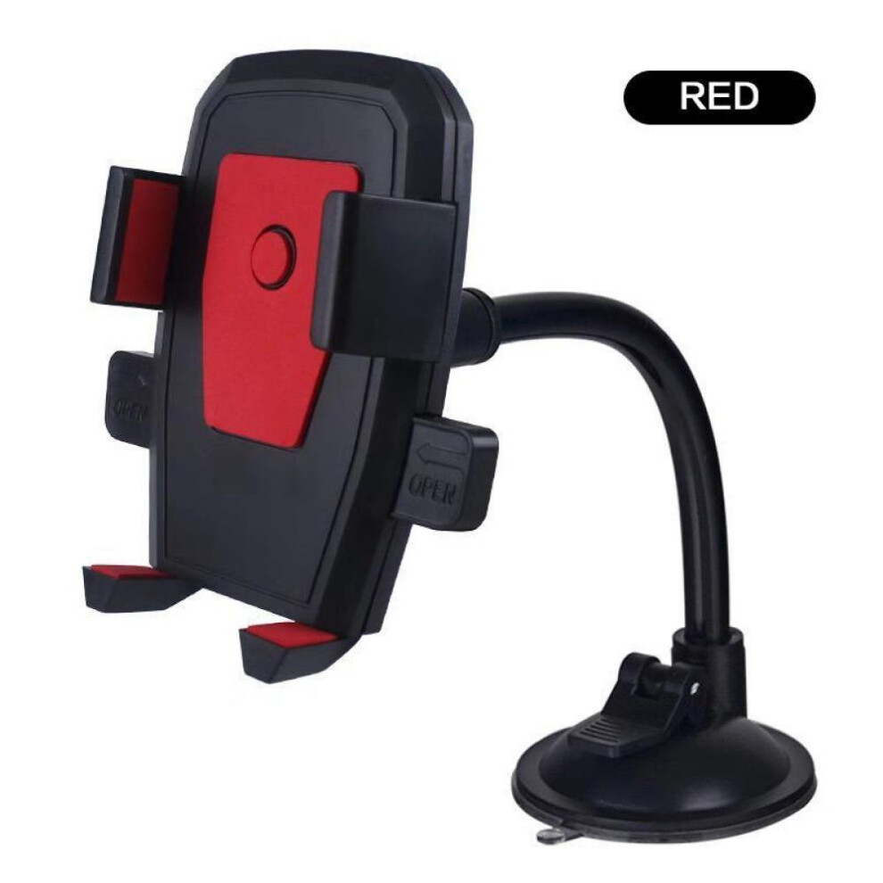 (red) 1pc Car Phone Holder Mount, Universal Cell Phone Holder Car Air Vent Holder Dashboard Mount Windshield Mount For Smartphone