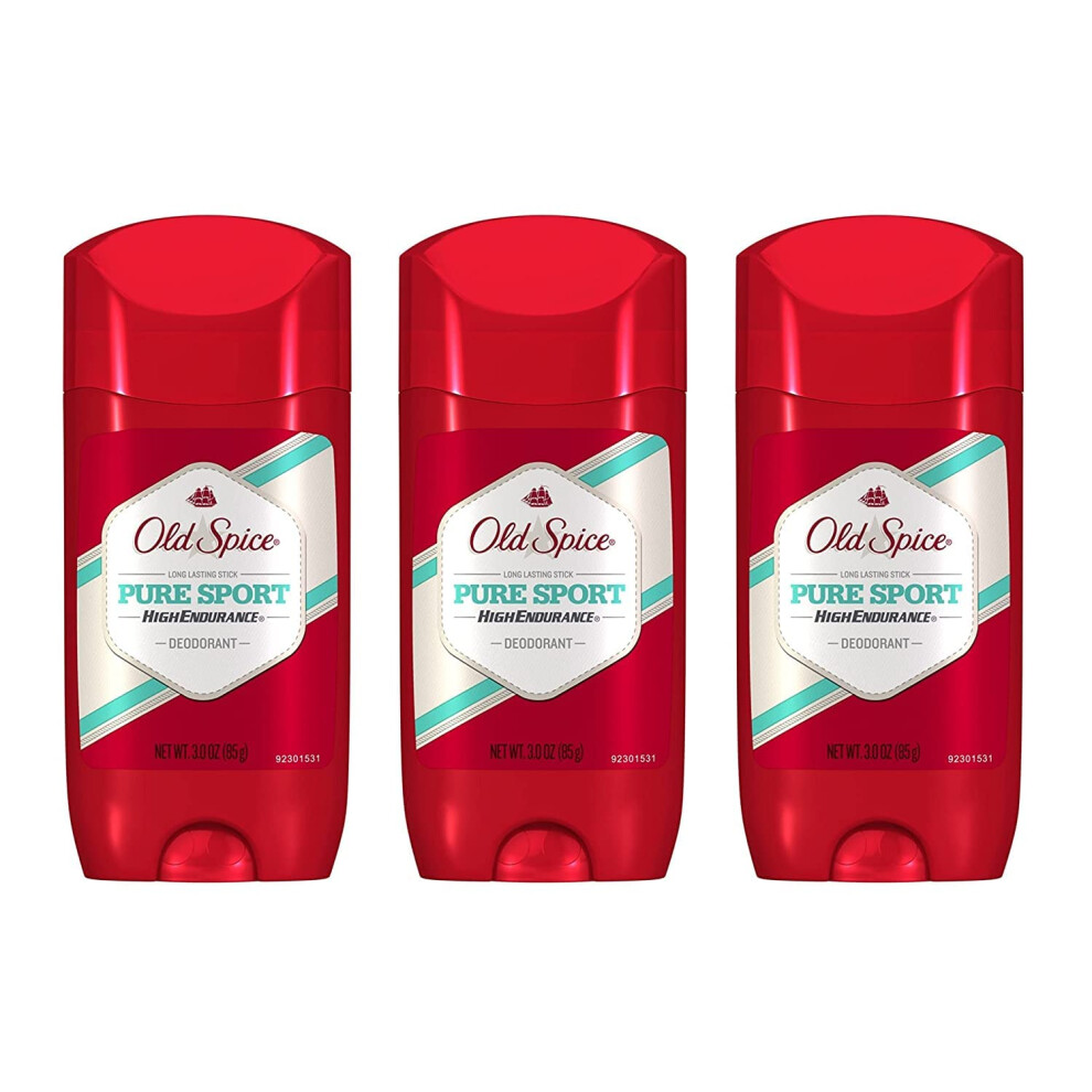 Old Spice Pure Sport High Endurance Deodorant Stick - 3Oz (Pack of 3)