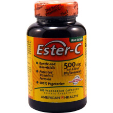 American Health, Ester-C avec Bioflavonoïdes d'Agrumes, 500 mg, 120 Capsules Végétariennes