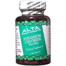 Alta Health, Chlorure de Potassium, Plus Silice, 100 Gélules