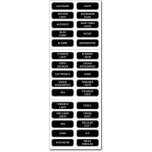 Blue Sea Systems Label Kit DC Panel 30 Large Format