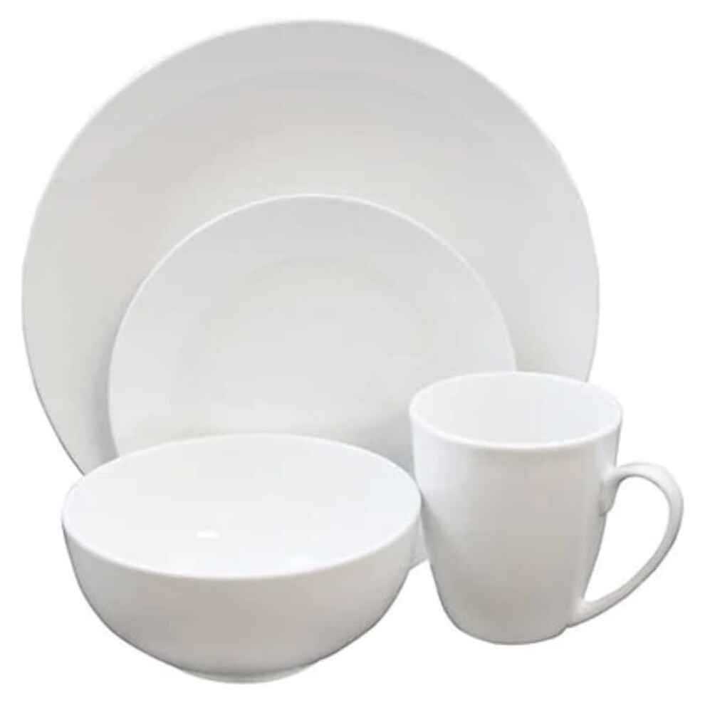 Gibson Home Ogalla 16 Piece Dinnerware Set in White