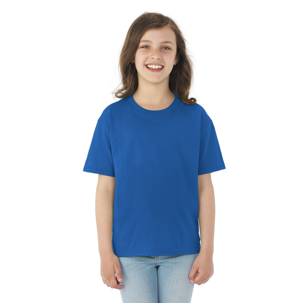 Fruit of the Loom Youth HD Cotton Short Sleeve Crew TShirt  JZ3930BR  24