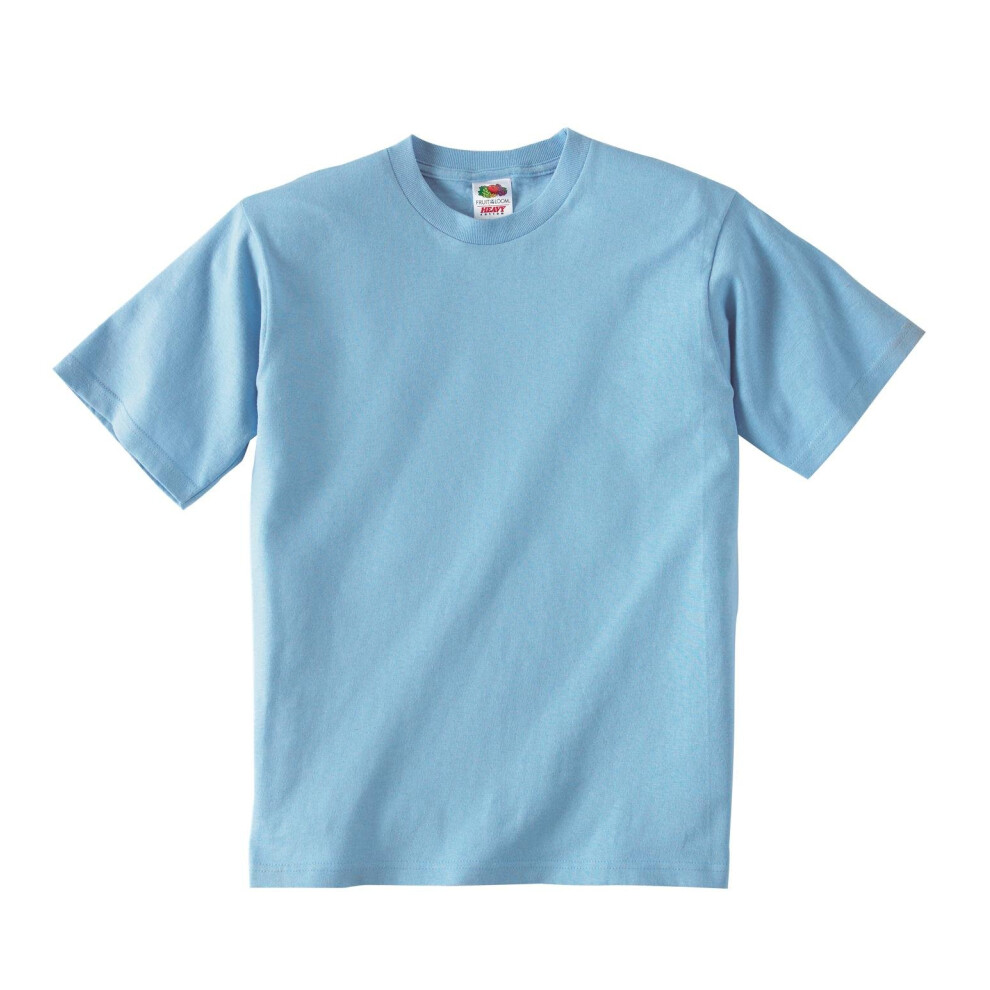 Fruit Of The Loom Heavy Cotton Hd Youth Tee Light Blue L