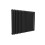 NES Home Traditional Radiator 600 x 828 mm Horizontal Double Column Matte Black 4
