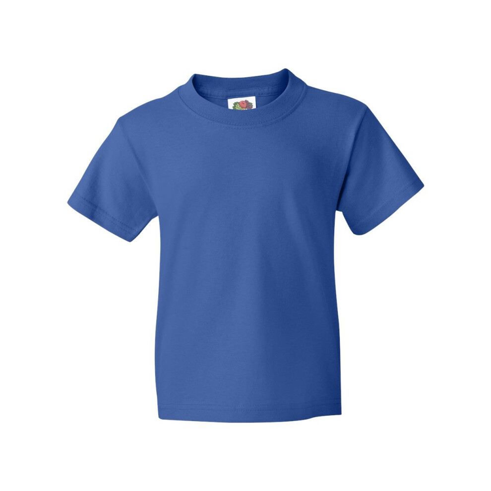 Fruit of the Loom Youth 5 oz HD Cotton TShirt L ROYAL