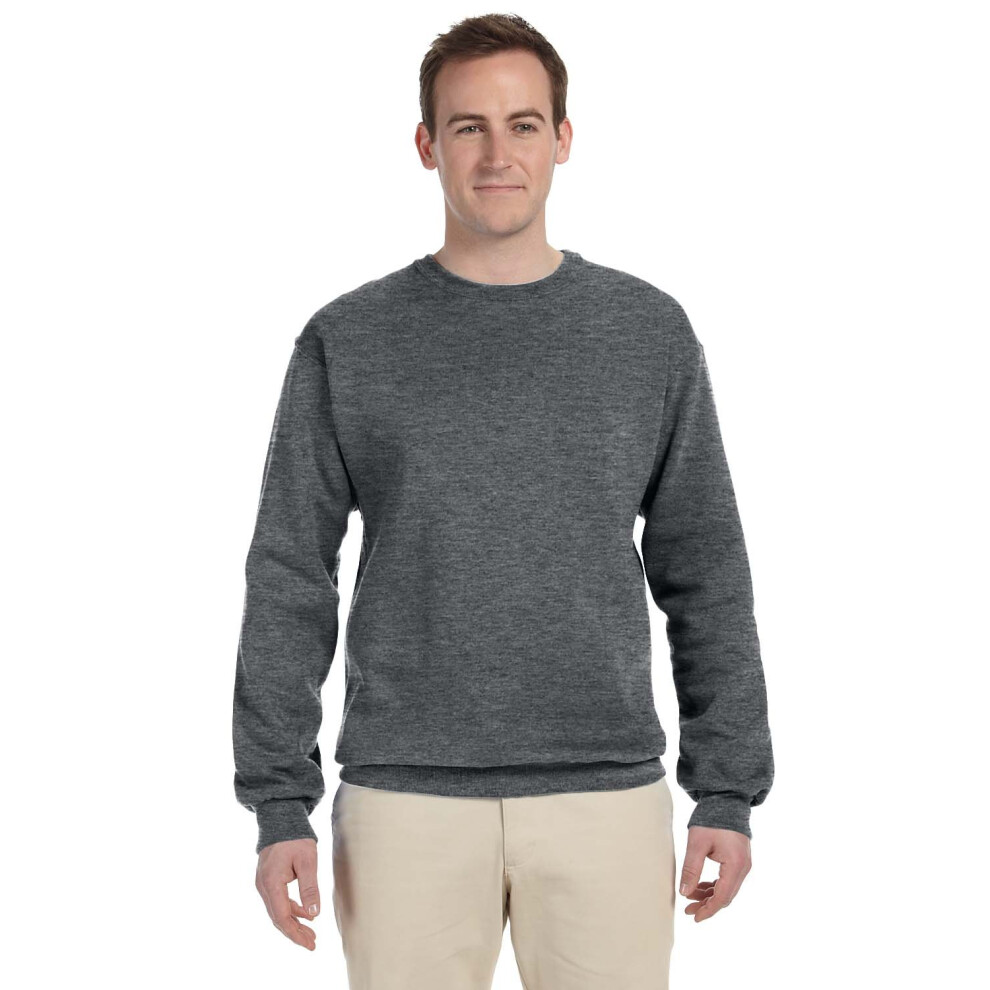 Fruit of the Loom Super Heavyweight Crewneck  ATHLETIC HEATHER  Large