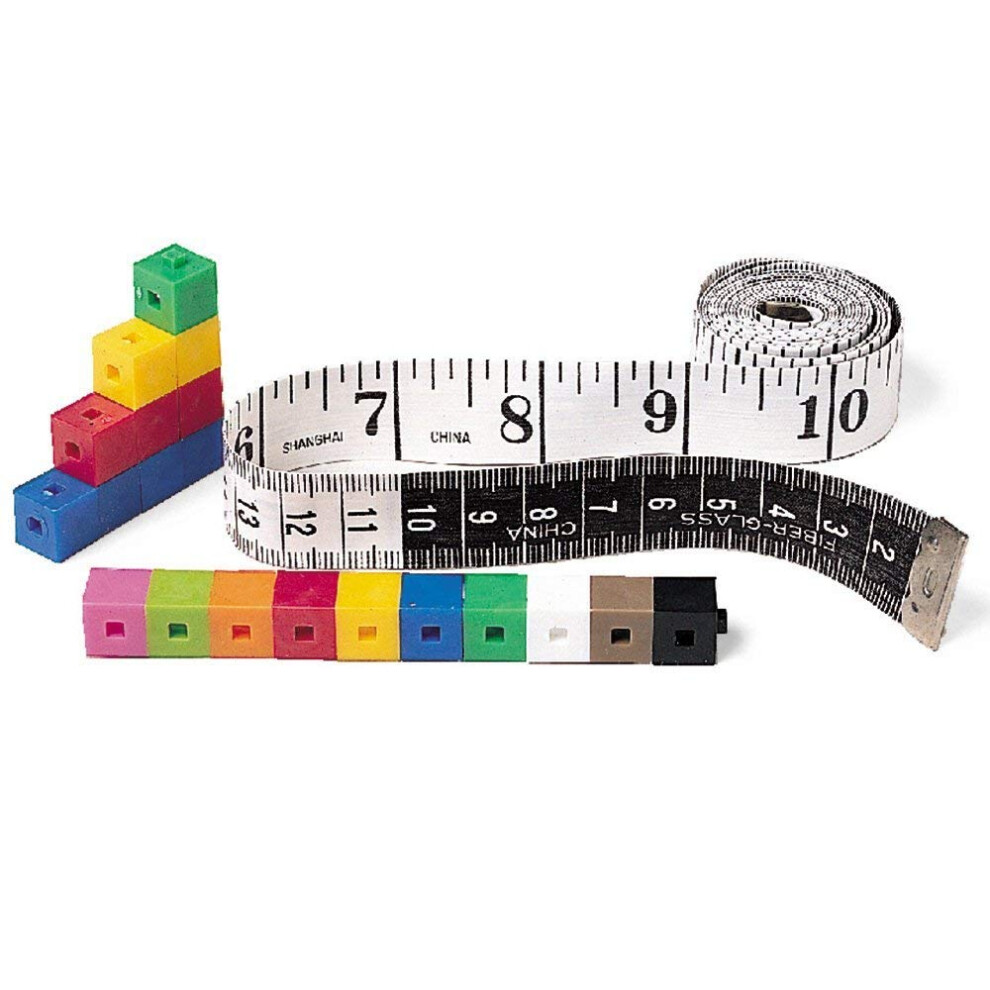 Learning Resources Customary  Metric Tape Measures  Set of 10