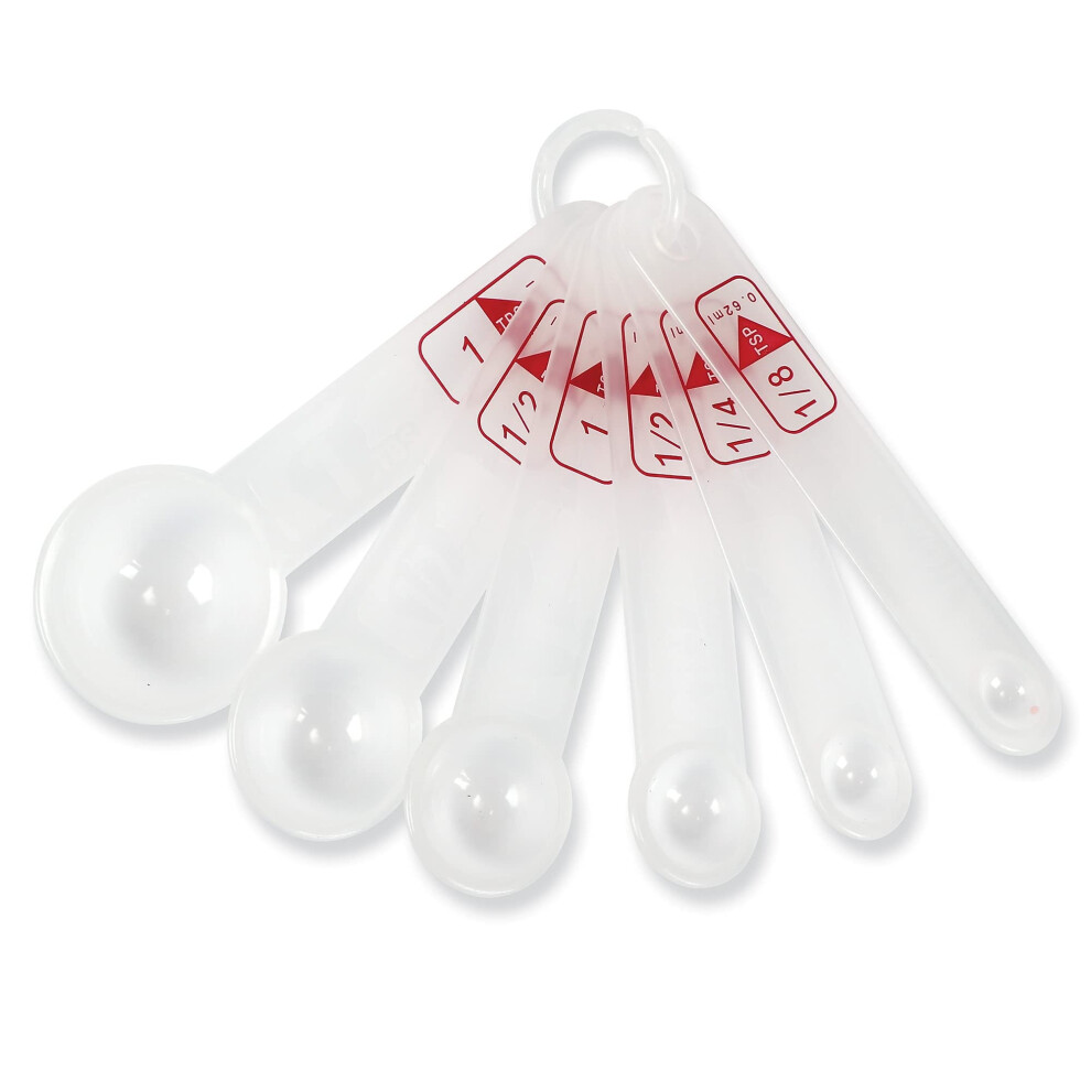 Learning Resources Measuring Spoons  White  Set of 6  LER4291