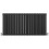 NES Home Horizontal Double Flat Panel Matte Black Designer Radiator 600 X 1158mm 3
