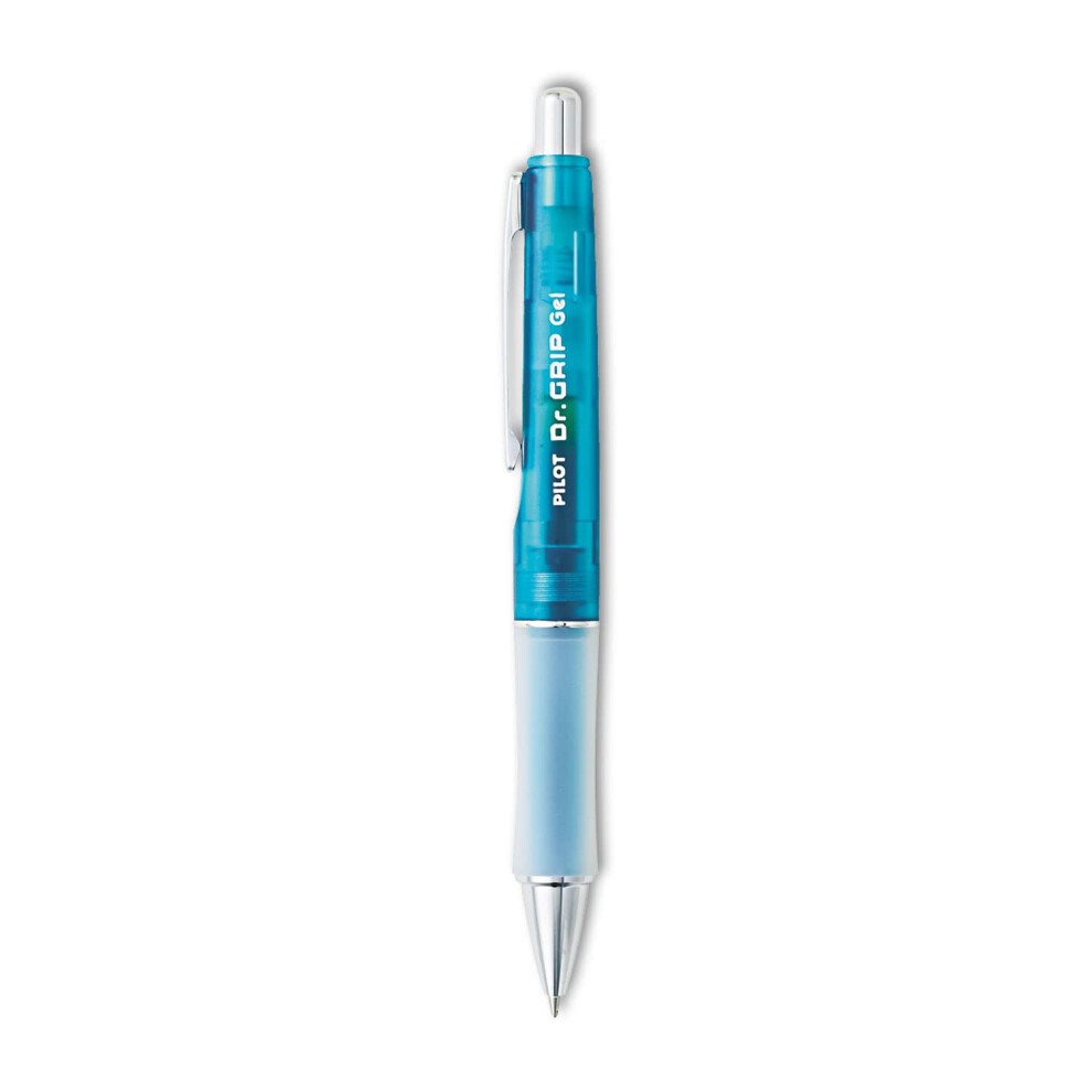 PILOT Dr Grip Refillable  Retractable Gel Ink Rolling Ball Pen  Fine Point  Blue Barrel  Black Ink  Single Pen 36260