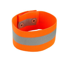Ergodyne GloWear 8001 Hoge Zichtbaarheid Reflecterende Arm/Beenband - Drukknopen, Oranje, Groot/X-Groot