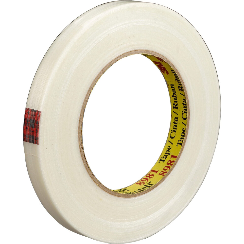 Scotch Filament Tape 8981  Clear  18 mm x 55 m  66 mil