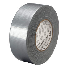 3M 3939 Polyethylene Heavy Duty Duct Tape, 200 Degree F Performance Temperature, 25 lbs/in Tensile Strength, 60 yds Length x 2" Width, Silver (Case of