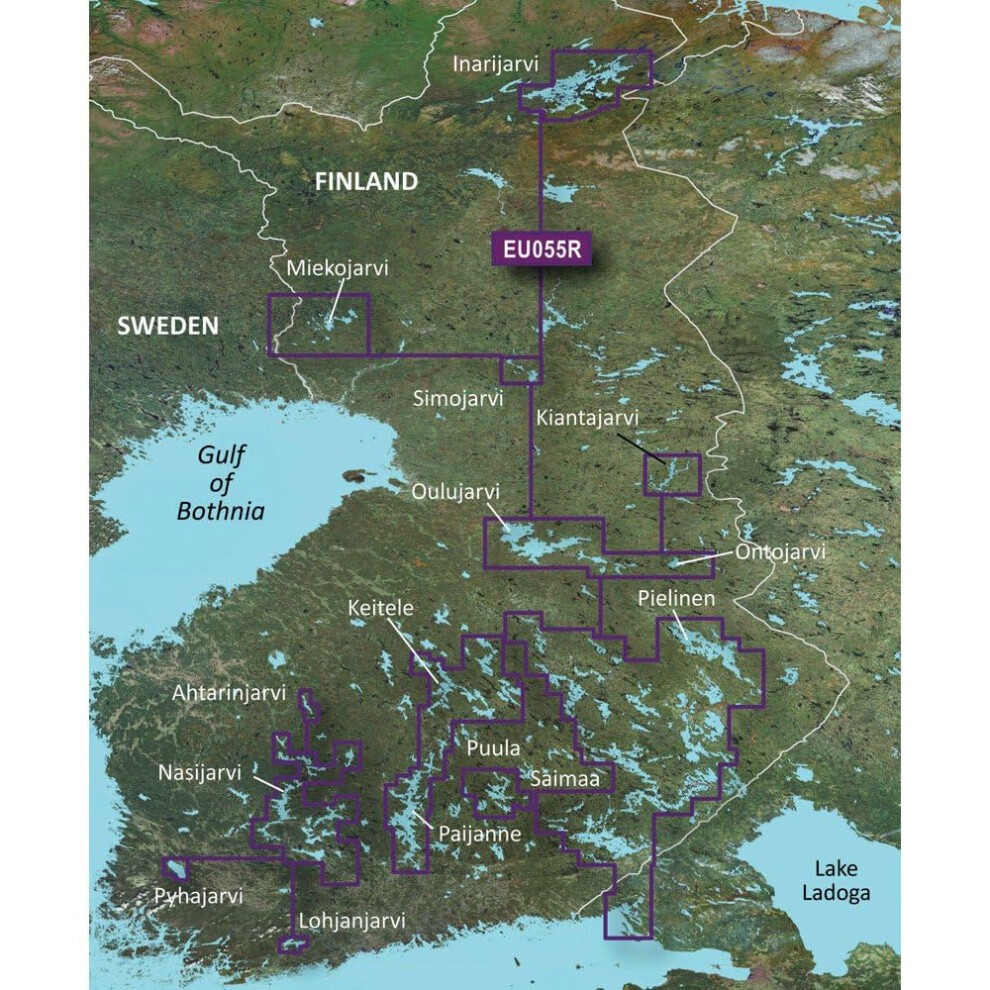 Garmin BlurChart VEU055R  Finnish Lakes  SD Card