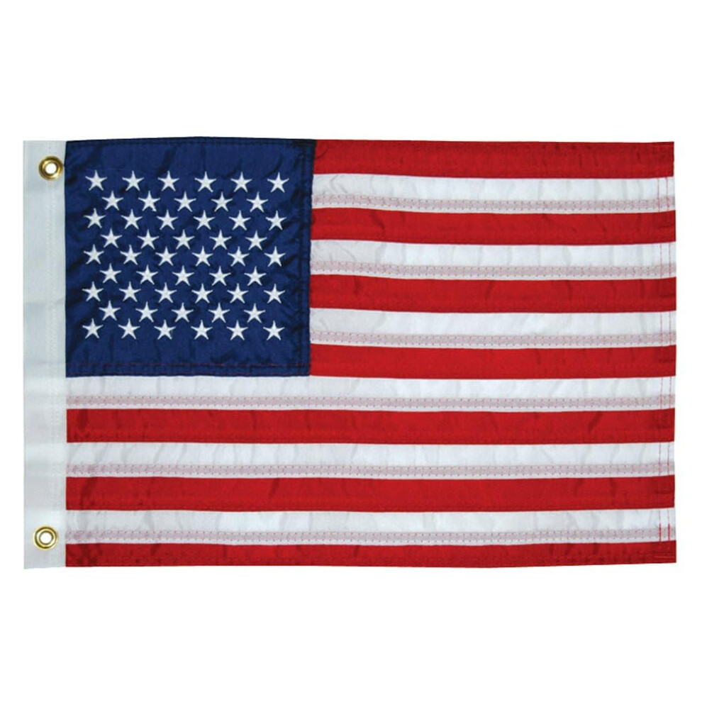 TAYLOR MADE PRODUCTS 50Star US Boat Flag  16 x 24  American Red  White  Blue  Stars and Stripes  WaterRepellent FadeResi