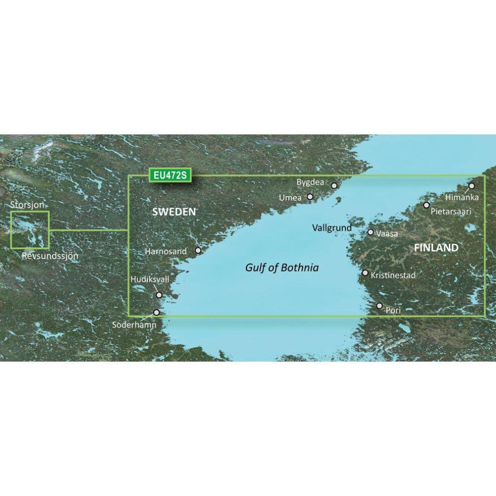 Garmin BlueChart g2 Vision HD  VEU472S  Gulf of Bothnia  Center  microSD SD