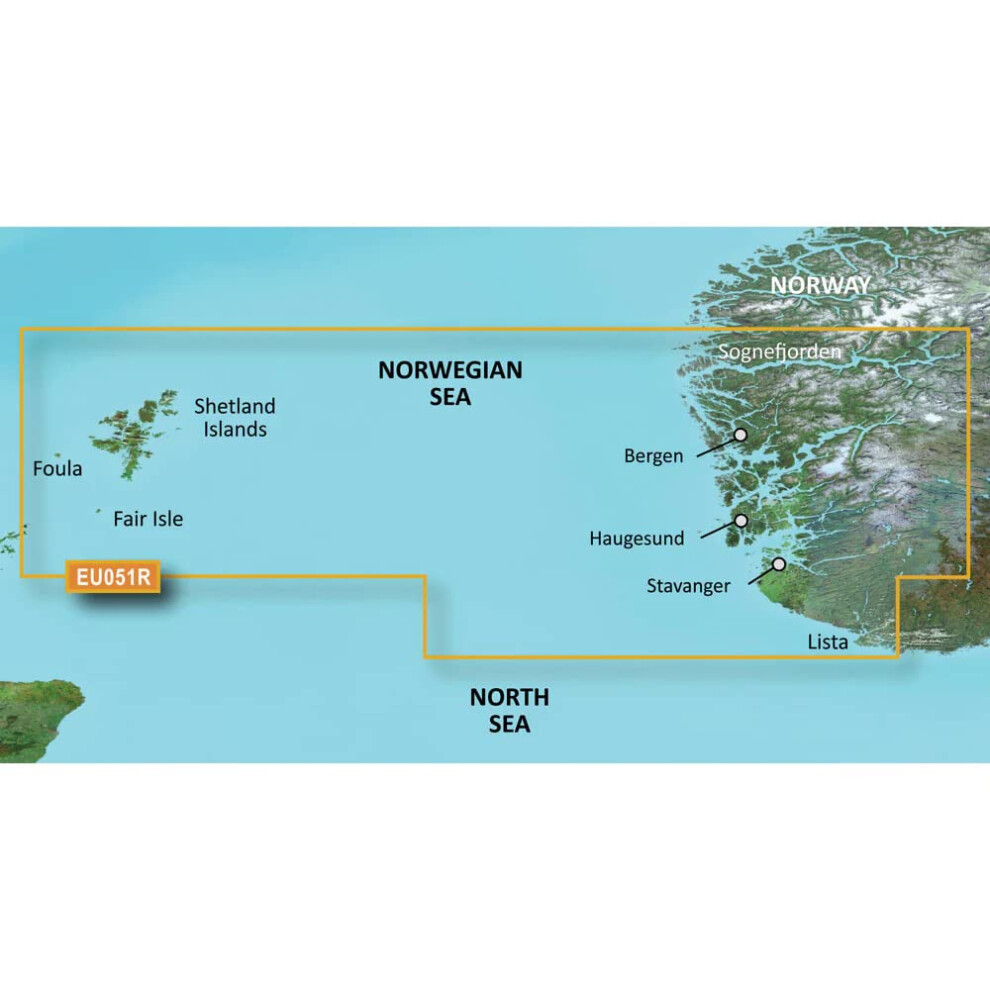 Garmin BlurChart VEU051R  Lista  Sognefjorden  SD Card