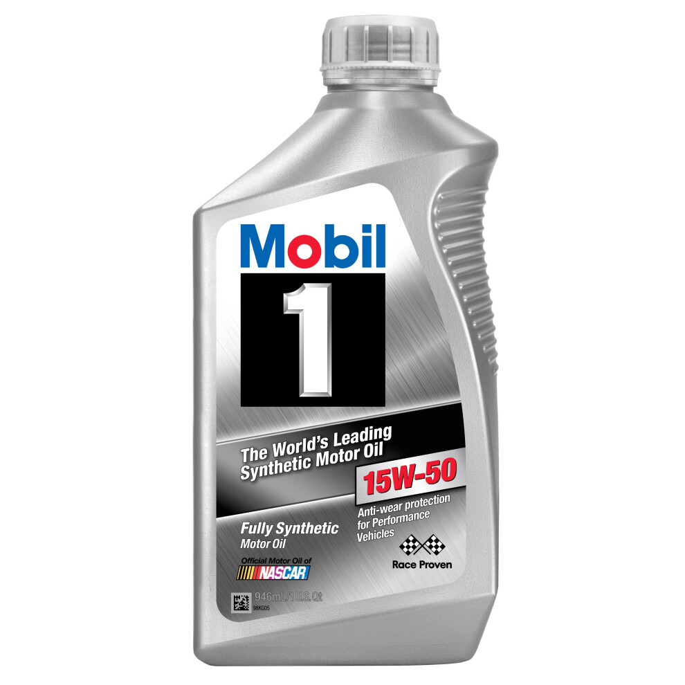 Mobil 1 98JM55 15W50 Synthetic Motor Oil  1 Quart