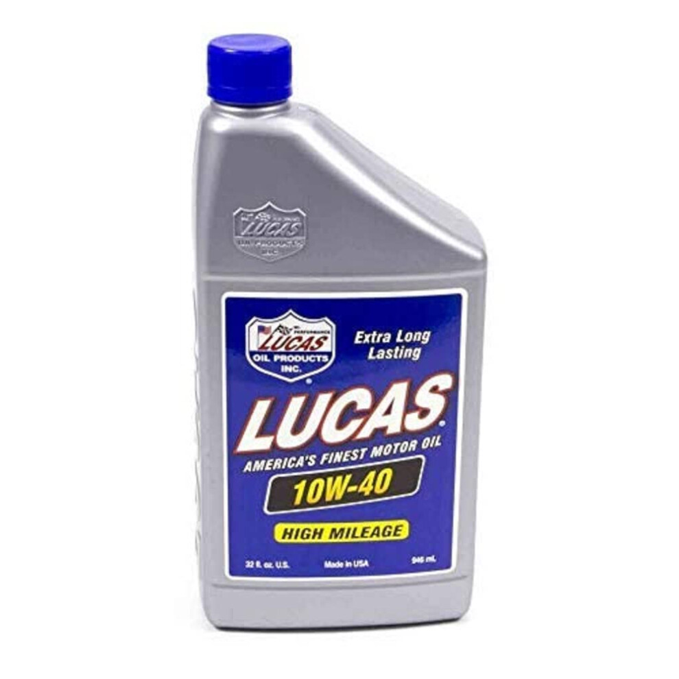 Lucas Oil 10275 SAE 10W40 Motor Oil  1 Quart Bottle