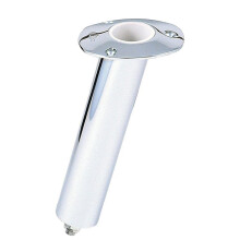 Lees Close Ended Rod Holder wHose Barb Medium 15 Stainless Steel