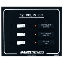 Paneltronics Standard DC 3 Position Breaker Panel wLEDs