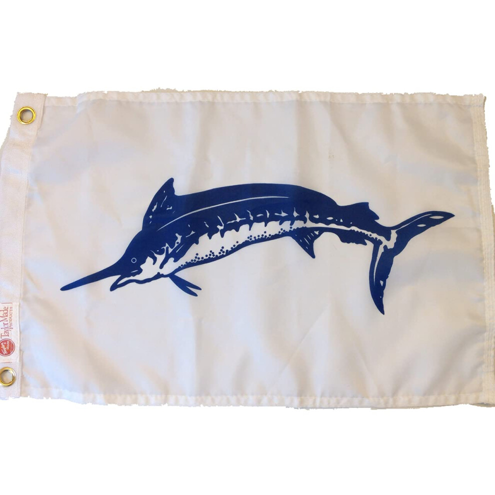 Taylor Made Products Fishermans Catch Blue Marlin Flag12 x 18Show Off Your Fishing Expertise with this Blue Marlin Fishing