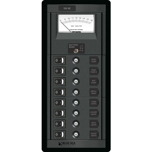 Blue Sea Systems 8 Position Switch CLB  Meter Vertical