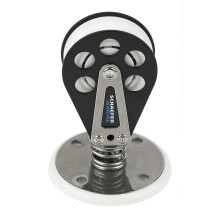 Schaefer 7 Series Stand Up Spring Block Aluminum Cheeks Stainless Steel Base and Delrin Ball Bearing Sheave