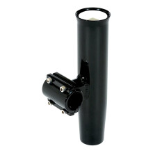 Lees ClampOn Rod Holder Black Aluminum Horizontal Mount Fits 1315 OD Pipe