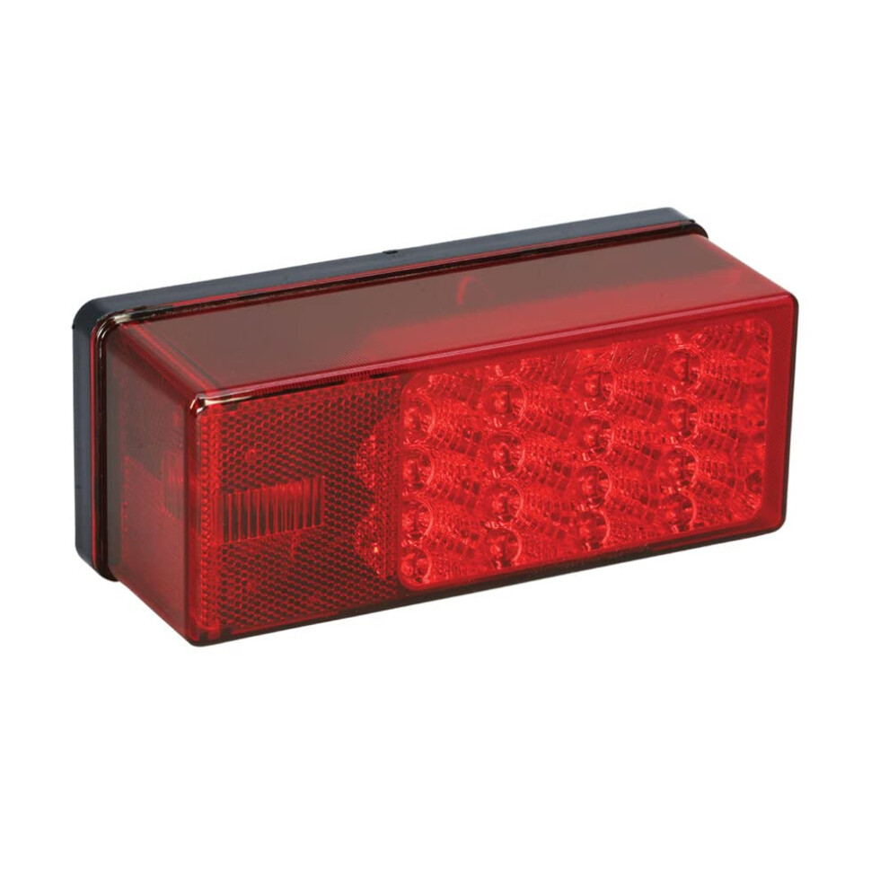 Fulton Wesbar 407530 Right Hand Low Profile LED Waterproof 7Function Tail Light  black  one size