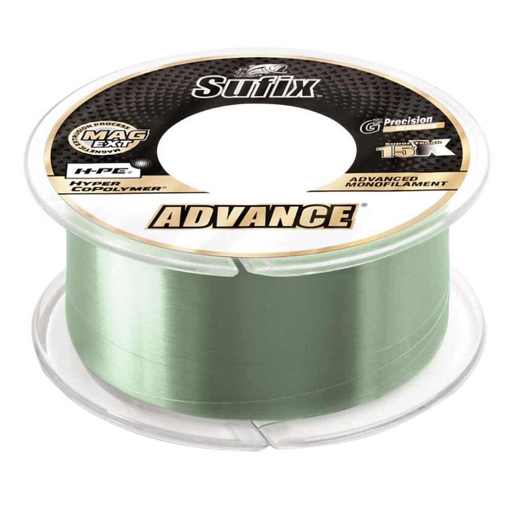 Sufix  Advance Monofilament Line  20 lbs Tested  018 Diameter  330 Yards  Low Vis Green-image-OPC-PFRG6K2-NEW