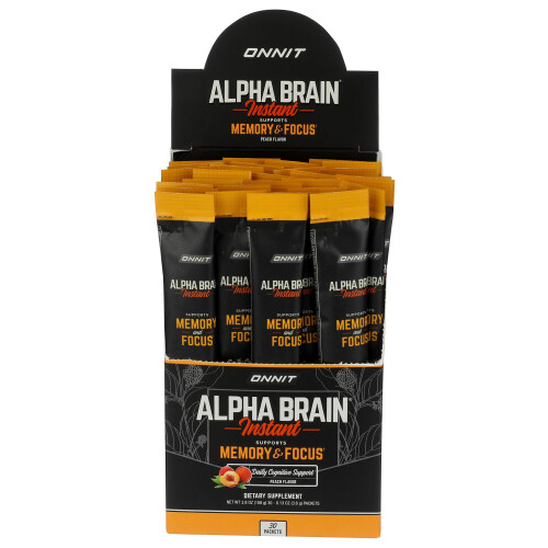 Alpha Brain Instant Peach  30 Count