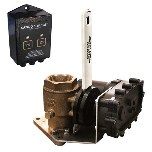 GROCO 112 Bronze Electric Flanged Seacock  12V