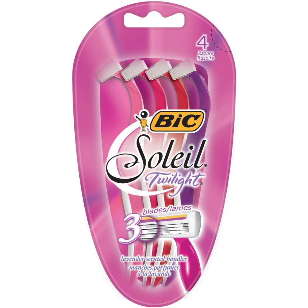 BIC Soleil Twilight Disposable Razor  Women  4Count Pack of 6