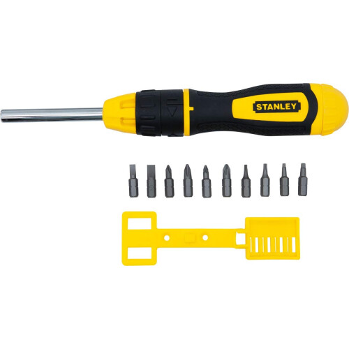 STANLEY Stanley 68-010 Multibit Ratchetschroevendraaier met 10 Bits