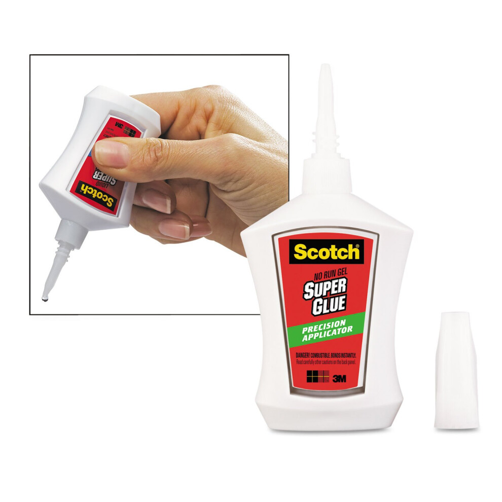 Scotch AD125 Super Glue Gel  Precision Applicator  014 oz