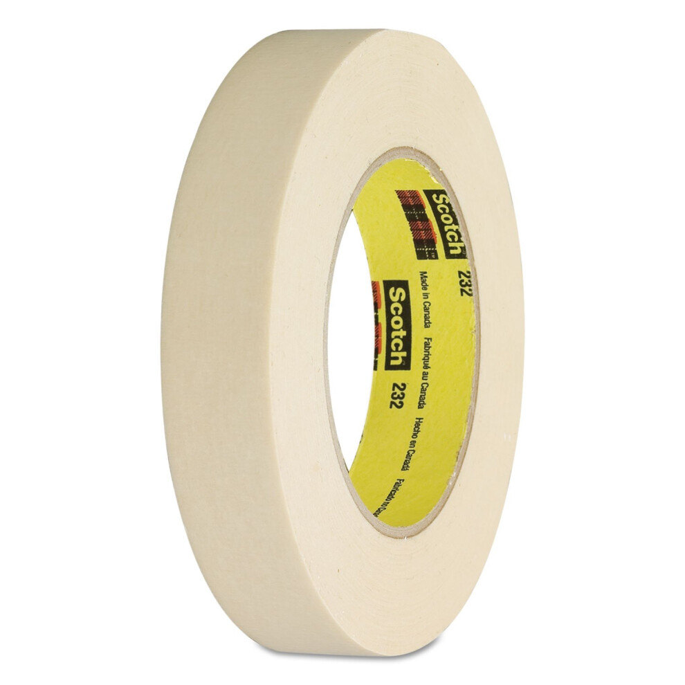 Scotch High Performance Masking Tape 232 Tan  18 mm x 54999 m Pack of 1