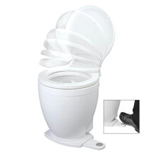 Jabsco Lite Flush 12V Toilet wFootswitch