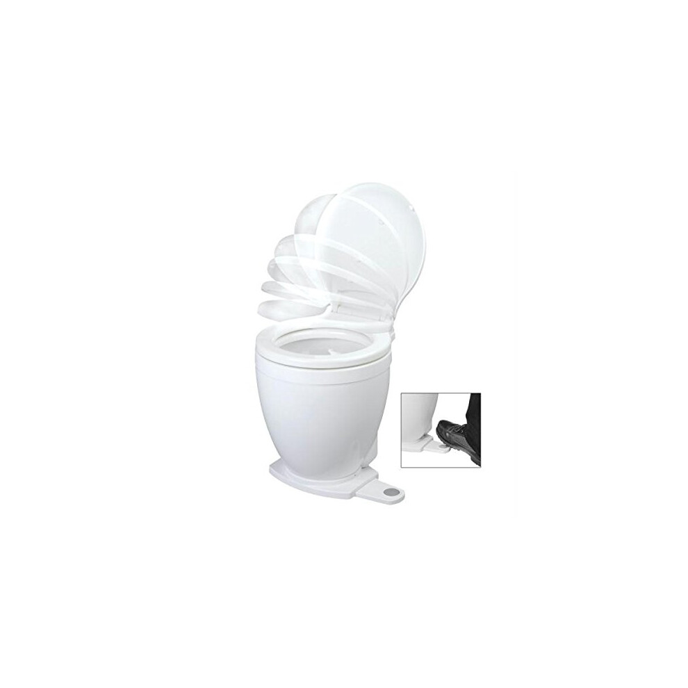 Jabsco Lite Flush 12V Toilet Wfootswitch 671880594189