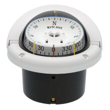Ritchie HF743W Helmsman Compass Flush Mount White